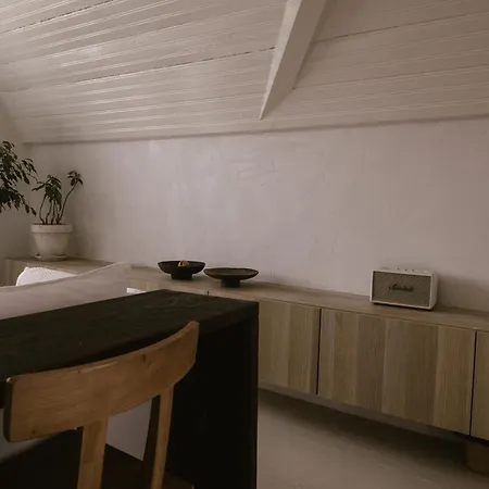 Beige Tranquil Escape By The Sea Lejlighed