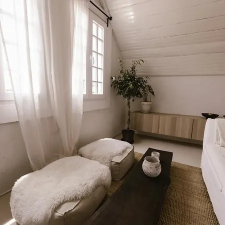 Beige Tranquil Escape By The Sea Daire *