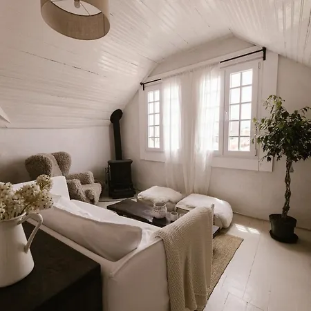 Beige Tranquil Escape By The Sea