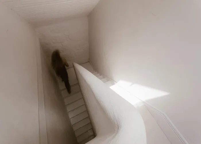 Beige Tranquil Escape By The Sea Apartment