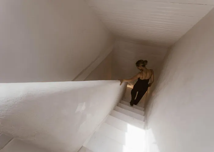 Beige Tranquil Escape By The Sea Apartment *