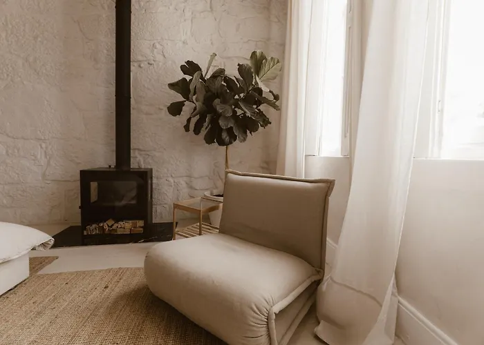 Beige Tranquil Escape By The Sea Apartment *