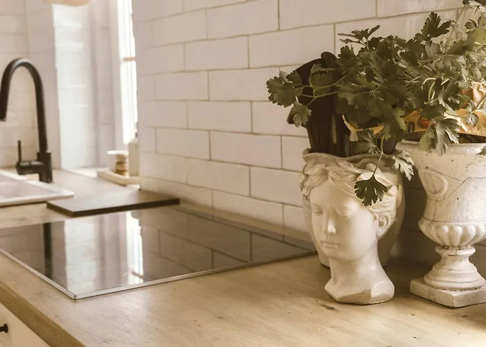 Beige Tranquil Escape By The Sea Apartment *