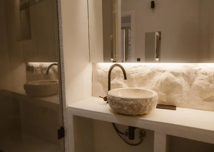 Beige Tranquil Escape By The Sea Apartment