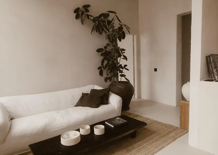 Beige Tranquil Escape By The Sea Apartment