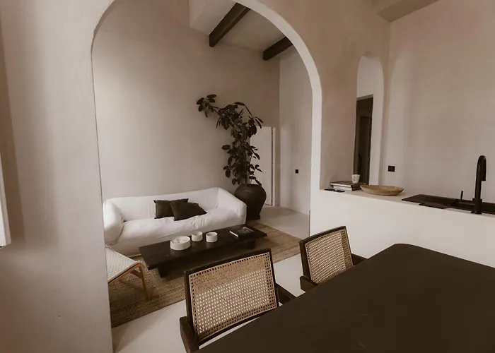 Beige Tranquil Escape By The Sea Apartment