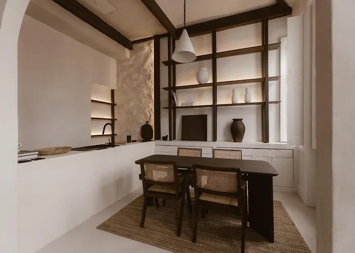 Beige Tranquil Escape By The Sea